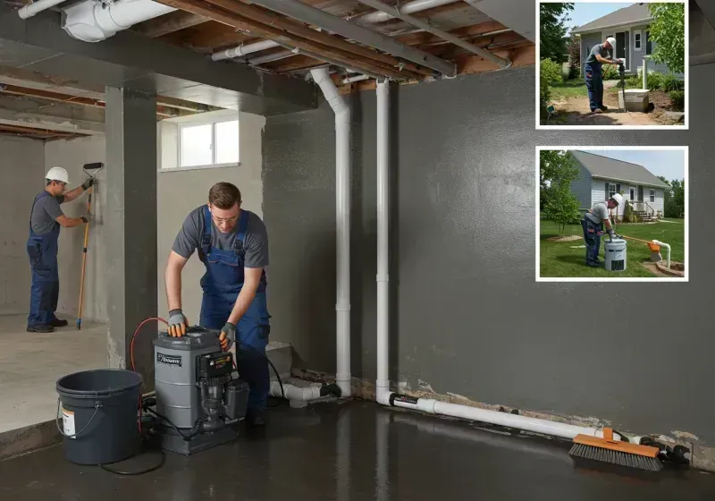 Basement Waterproofing and Flood Prevention process in Milford, IN